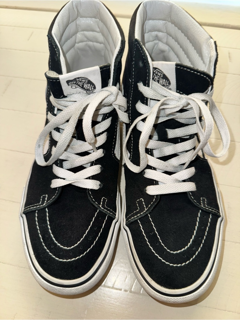Vans Black & White High-Top Skate Shoes EUC